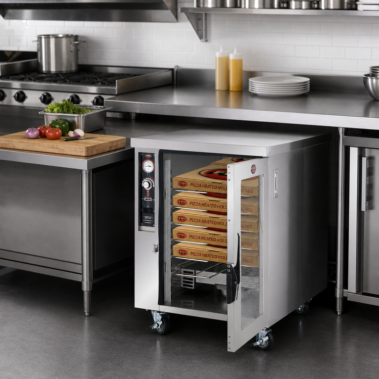 Product image #2 for FWE Humi-Temp TS-1633-14 Under-Counter Mobile Humidified Heated Pizza Holding Cabinet