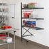 Thumbnail image #2 for Metro SmartLever 76-3/8-Inch High Add-On Cantilevered Shelving Kit for 42W x 21D Shelves