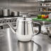 Thumbnail image #3 for Winco 32 oz Stainless Steel Gooseneck Teapot with Hinged Top and Handle