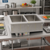 Thumbnail image #2 for Vollrath Two-Well Modular Drop-In Electric Hot Food Well, Thermostatic, Manifold Drain, 12 x 20 Full-Size Pans, 120V