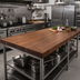 Thumbnail image #2 for Boos Block 96-Inch American Black Walnut Edge Grain Kitchen Countertop with Varnique Finish