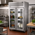 Thumbnail image #2 for True SPEC SERIES 2-Section Pass-Thru Glass Front/Rear Swing Door Reach-In Refrigerator, Self-Contained Top-Mounted, Stainless Steel
