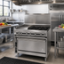 Thumbnail image #2 for Titan JTRH-2-2HT 36 Inch Heavy Duty Gas Range with 2 Open Burners and 2 Hot Tops