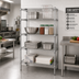 Thumbnail image #2 for Quantum 36-Inch x 18-Inch x 86-Inch 304 Stainless Steel Wire Shelving Starter Kit with 4 Shelves