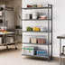 Thumbnail image #2 for Cambro Camshelving Basics Plus 5-Tier Stationary Add-On Shelving Unit, 18 x 30 x 84 Inches, Brushed Graphite