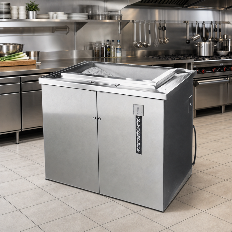 Product image #2 for Blakeslee BB-1224 Silver Saver Stationary Open-Top Stainless Steel Burnisher System