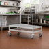 Thumbnail image #2 for Fermostock Mobile Louvered Aluminum Dunnage Rack with Casters, 42 x 18 x 17 Inches, 800 lb. Capacity