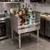 Thumbnail image #2 for John Boos Underbar Freestanding 4-Step Liquor Bottle Display Unit, 18-Inch Wide