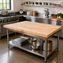 Thumbnail image #2 for John Boos 48 Inch x 24 Inch Edge Grain Laminated Maple Bakers' Table Top with Penetrating Oil Finish