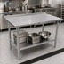 Thumbnail image #2 for John Boos Stallion 72 x 30 Inch Stainless Steel Work Table with Rear Up-Turn and Adjustable Undershelf