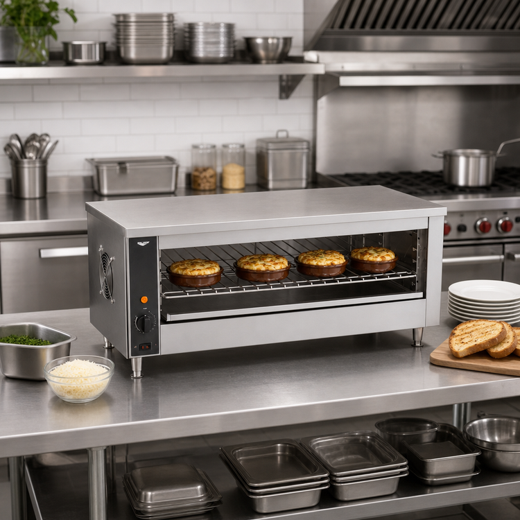 Product image #2 for Vollrath CM4-24035 Countertop Quartz Cheese Melter / Finishing Oven, 35.13-Inch Wide, 240V