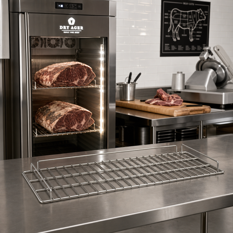 Product image #2 for DRY AGER Stainless Steel Half Shelf Accessory for UX 1500 / UX 1550 PRO Curing Cabinets