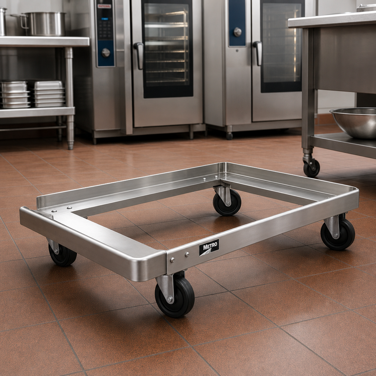 Product image #2 for Metro Stainless Steel Truck Dolly Frame, 42 x 18 Inch, Wraparound Bumper