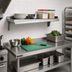 Thumbnail image #2 for Eagle Snap-n-Slide Wall-Mounted Shelf, 36 x 15 Inches, Rolled Front Edge, 16/430 Stainless Steel