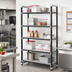 Thumbnail image #2 for Cambro Camshelving Elements XTRA 5-Tier Solid Stationary Starter Unit, 21 x 42 x 84 Inches, Speckled Gray