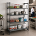 Thumbnail image #2 for Cambro Camshelving Basics Plus 4-Tier Stationary Polymer Shelving Starter Unit, 21-Inch Deep x 60-Inch Wide x 64-Inch High, Brushed Graphite