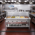 Thumbnail image #2 for KoolMore 5-Pan Open Well Electric Steam Table with Undershelf and Sneeze Guard