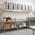Thumbnail image #3 for New Age 80 Inch Wide x 34 Inch Deep Aluminum Keg Shelf, Top Shelf Only, 8-10 Keg Capacity