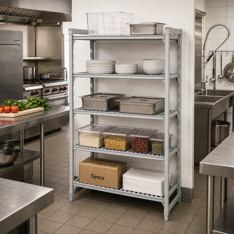 Product image #3 for Camshelving Premium 24" x 42" x 84" 5-Tier Vented and Solid Stationary Starter Unit