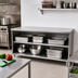 Thumbnail image #2 for Spec-Master Open Front Plate Cabinet, 60 Inch W x 15 Inch D, Stainless Steel