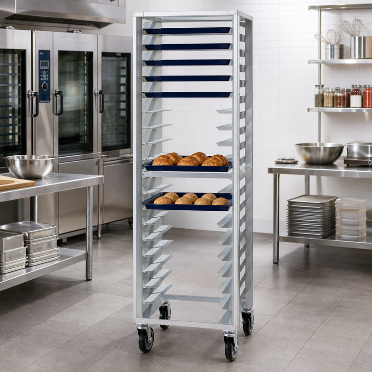 Product image #2 for New Age Universal Wide Angle Mobile Pan Rack, 20 Pair Slides, 3-Inch Centers