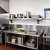 Thumbnail image #2 for Advance Tabco Wall-Mounted Stainless Steel Shelf, 84W x 18D, 16 Gauge 304 Satin Finish