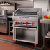 Thumbnail image #2 for American Range ADJF-36 36-Inch 6-Burner Adjustable Underfired Gas Charbroiler with Cabinet Base