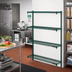 Thumbnail image #2 for Eagle Group Valu-Gard 4-Tier Add-On Wire Shelving Unit, 60 x 24 x 74 Inches, Green Epoxy Finish