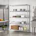 Thumbnail image #2 for Eagle Group 4-Tier Chrome Wire Shelving Add-On Unit, 48W x 18D x 74H