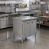 Thumbnail image #2 for John Boos 36-Inch x 30-Inch Stainless Steel Flat Top Enclosed Work Table with Cabinet Base and Hinged Doors