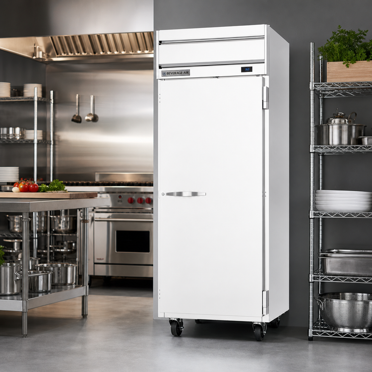 Product image #2 for Beverage-Air Horizon Series One-Section Top-Mount Reach-In Refrigerator, 30.76 Cu. Ft., Solid Right-Hand Door