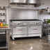 Thumbnail image #2 for Southbend Ultimate 60-Inch Gas Restaurant Range with 9 Open Burners and 2 Cabinets