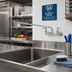 Thumbnail image #2 for T&S Brass B-0230-M Wall-Mount Sink Mixing Faucet with 18-Inch Swing Nozzle and 8-Inch Centers