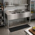 Thumbnail image #2 for Eagle Group 1800 Series 72-Inch Three-Compartment Underbar Sink Unit with Dual Drainboards, 304 Stainless Steel