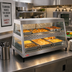 Thumbnail image #2 for Hatco Glo-Ray® Electric Countertop Heated Display Case, 3-Pan Dual Shelf, See-Thru, Rear Sliding Doors