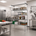Thumbnail image #2 for Quantum 21-Inch Chrome Plated Track Shelving Intermediate Kit with 86-Inch Posts