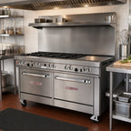 Thumbnail image #2 for Southbend (Middleby) Ultimate 4601DC-2RR 60-Inch Gas Restaurant Range with 6 Open Burners, Right Griddle/Broiler, Standard Oven & Cabinet Base