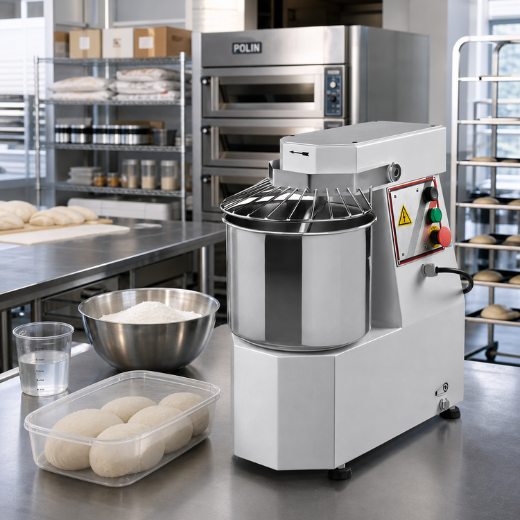 Product image #2 for Trento Avancini SP10 Heavy-Duty Spiral Dough Mixer, 22 lb Capacity, 1-Speed