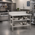 Thumbnail image #2 for Eagle Group Adjustable Galvanized Work Table Undershelf for 36