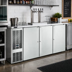 Thumbnail image #3 for Perlick Corporation DDS84 Draft Beer Dispenser, 84-Inch Three-Door Direct Draw, Self-Contained, 4 Half-Barrel Capacity, Stainless Steel