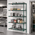 Thumbnail image #2 for Eagle Valu-Gard 5-Tier Add-On Wire Shelving Unit, 48W x 18D x 74H, Green Epoxy Finish