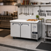 Thumbnail image #2 for 67-Inch Two-Section Reach-In Work Top Refrigerator with Solid Hinged Doors