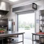 Thumbnail image #2 for Berner Industrial IDC12-3108A-3 108-Inch Unheated Direct-Drive Air Curtain, 3 Motors, for 12-Foot Doors