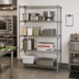 Thumbnail image #2 for Quantum 72-Inch W x 24-Inch D x 63-Inch H 4-Shelf Wire Shelving Starter Kit, 304 Stainless Steel