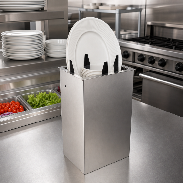 Product image #2 for Atlas Metal Drop-In Unheated Open Frame Oval Platter Dispenser, Stainless Steel