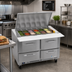 Thumbnail image #3 for Victory UltraSpec V-Core 48-Inch Two-Section Big Top Sandwich Prep Refrigerator with 4 Drawers