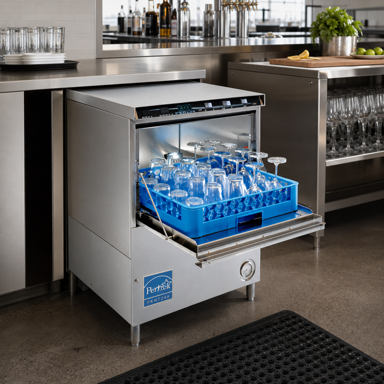 Product image #2 for Perlick PKHT24A Door-Type High-Temperature Underbar Glasswasher with 5.3 kW Booster Heater, 24 Inch