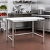 Thumbnail image #2 for Eagle Group 60-Inch x 24-Inch Poly Top Cutting Table with Stainless Steel Tubular Base