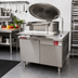 Thumbnail image #2 for Crown DMT-40 40 Gallon Direct Steam Tilting Kettle with Cabinet Base