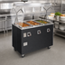 Thumbnail image #2 for Vollrath 2-Series Affordable Portable Deluxe 3-Well Mobile Hot Food Station with Buffet-Style Breath Guard and Enclosed Base